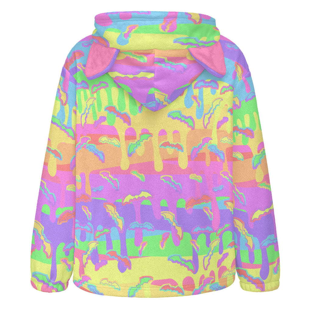 Pastel Halloween Cat Ear Hoodie