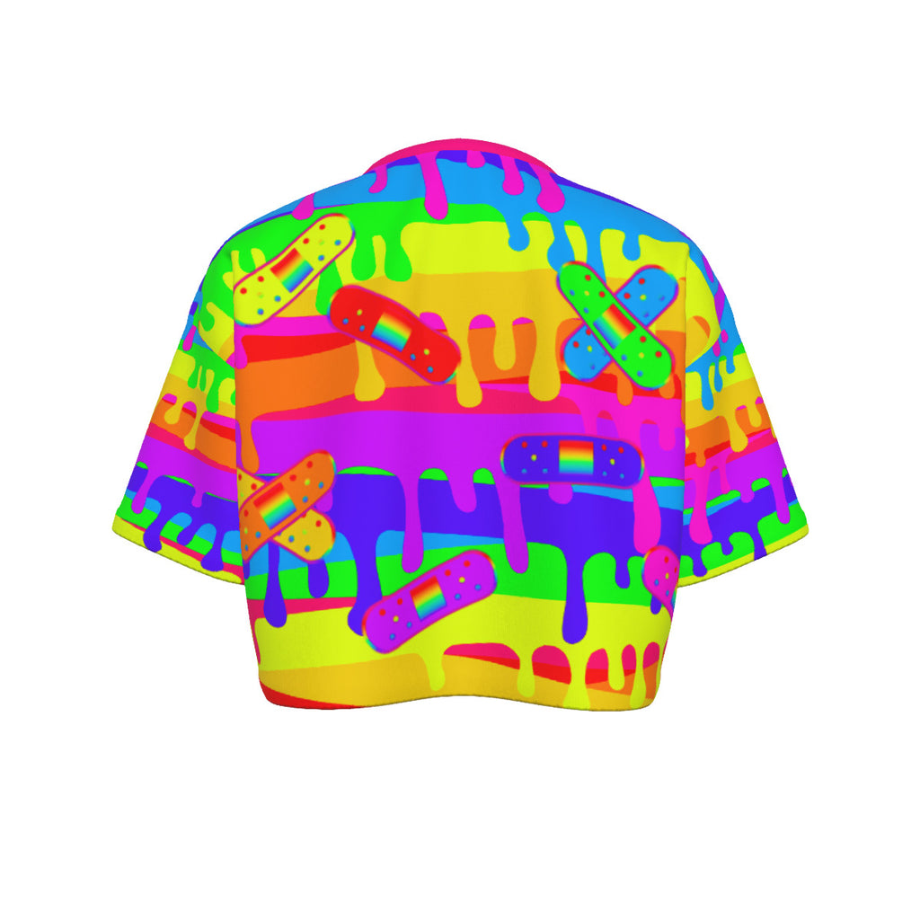 Bloody Rainbow Cropped Tshirt