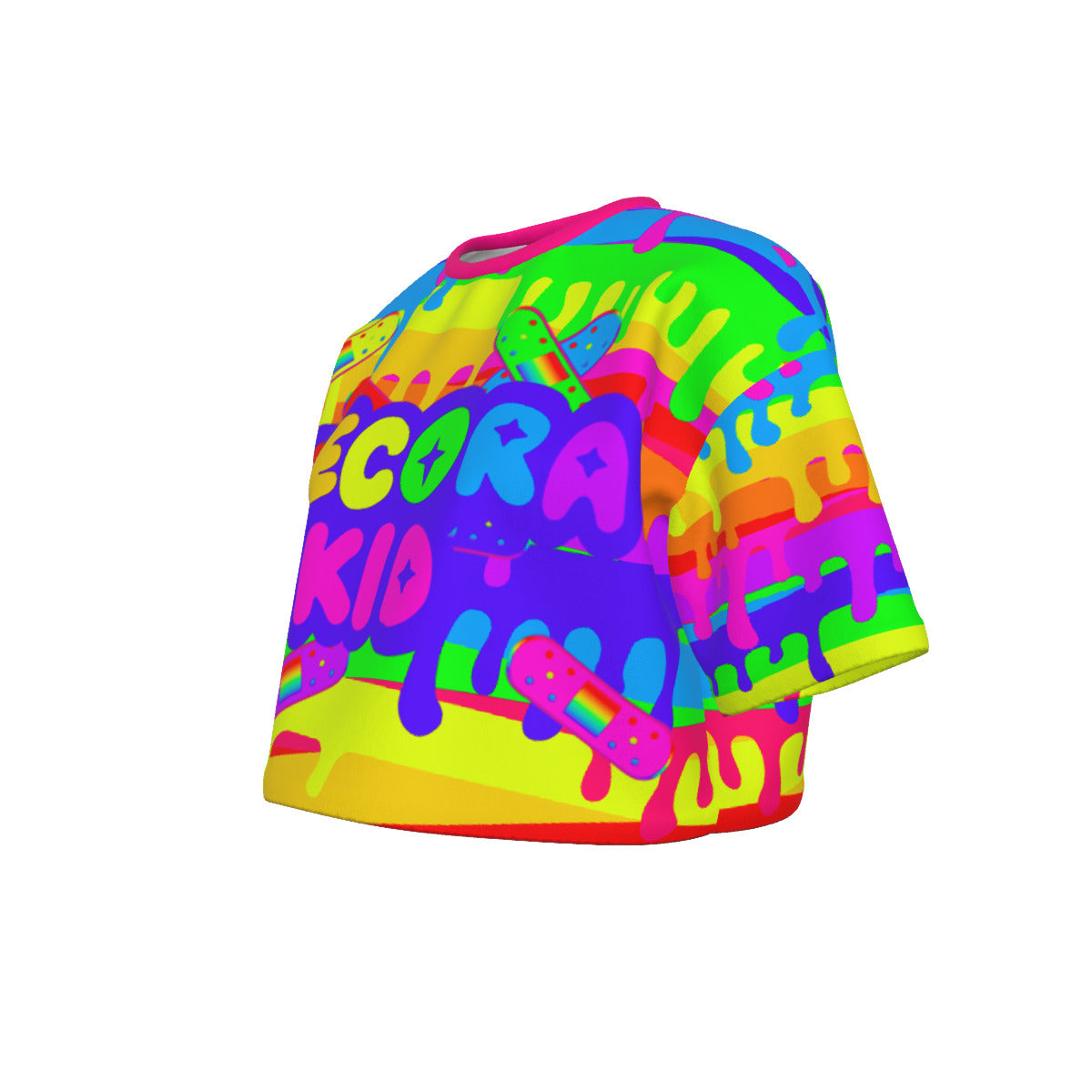 Bloody Rainbow Cropped Tshirt