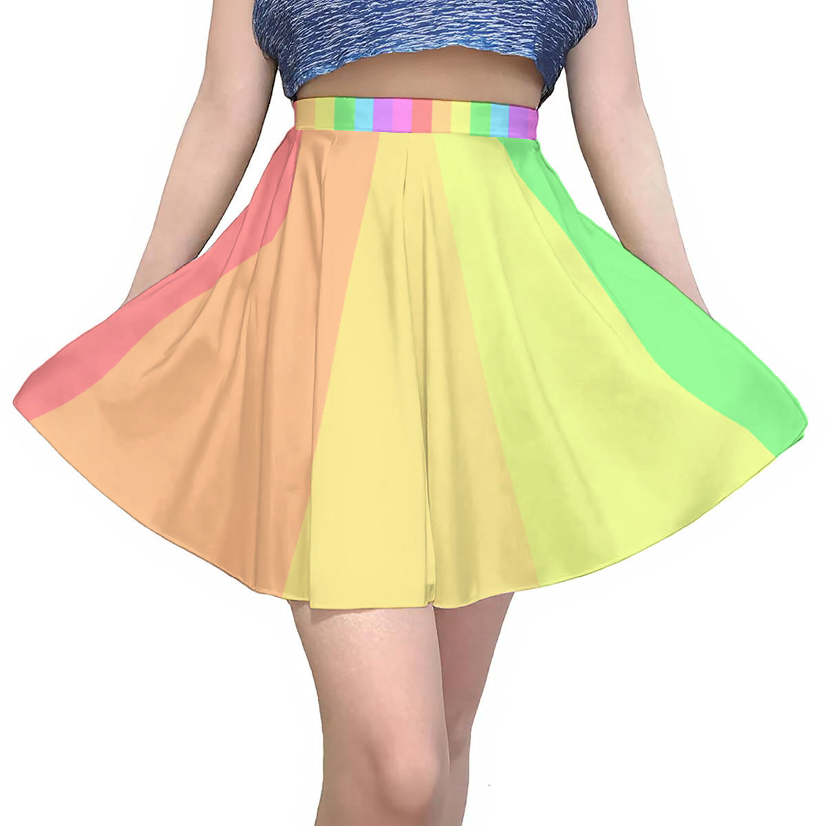 Pastel Color Wheel Skirt