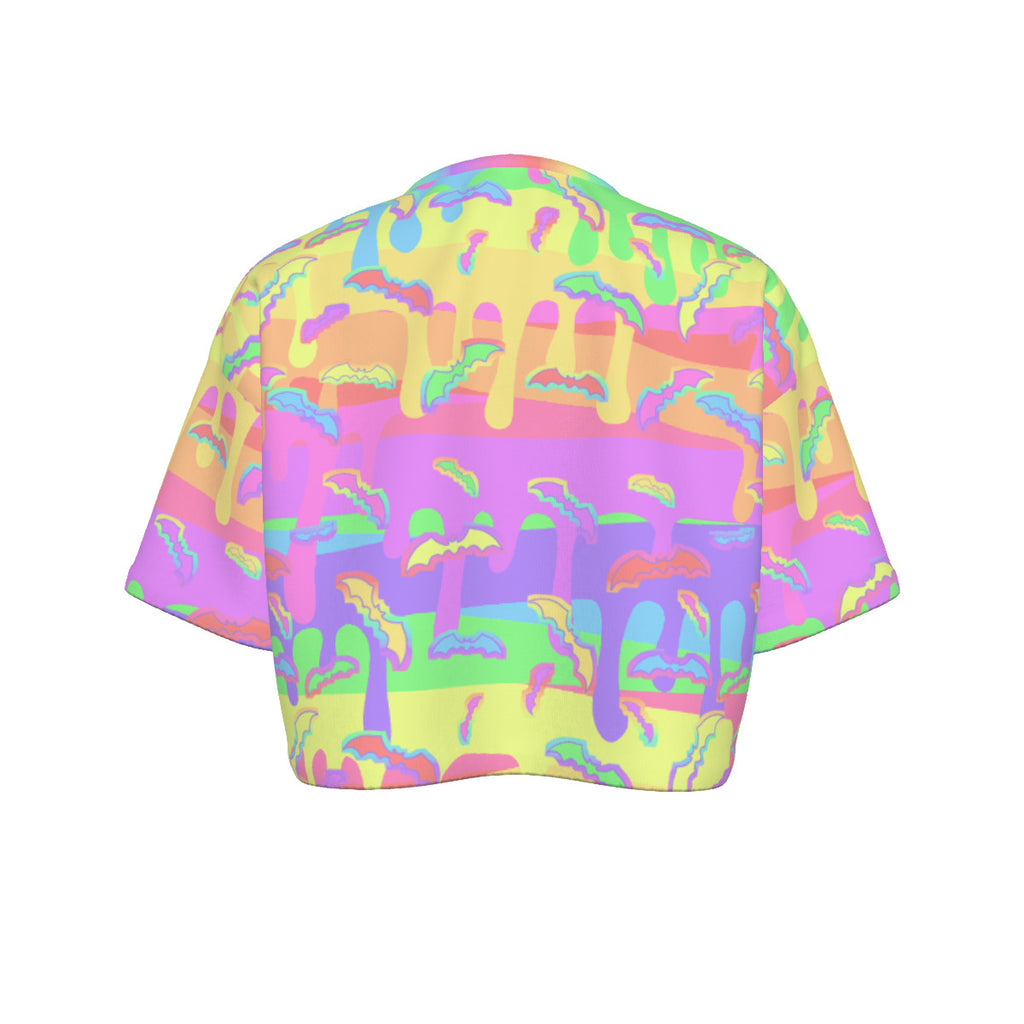 Pastel Halloween Cropped T-shirt