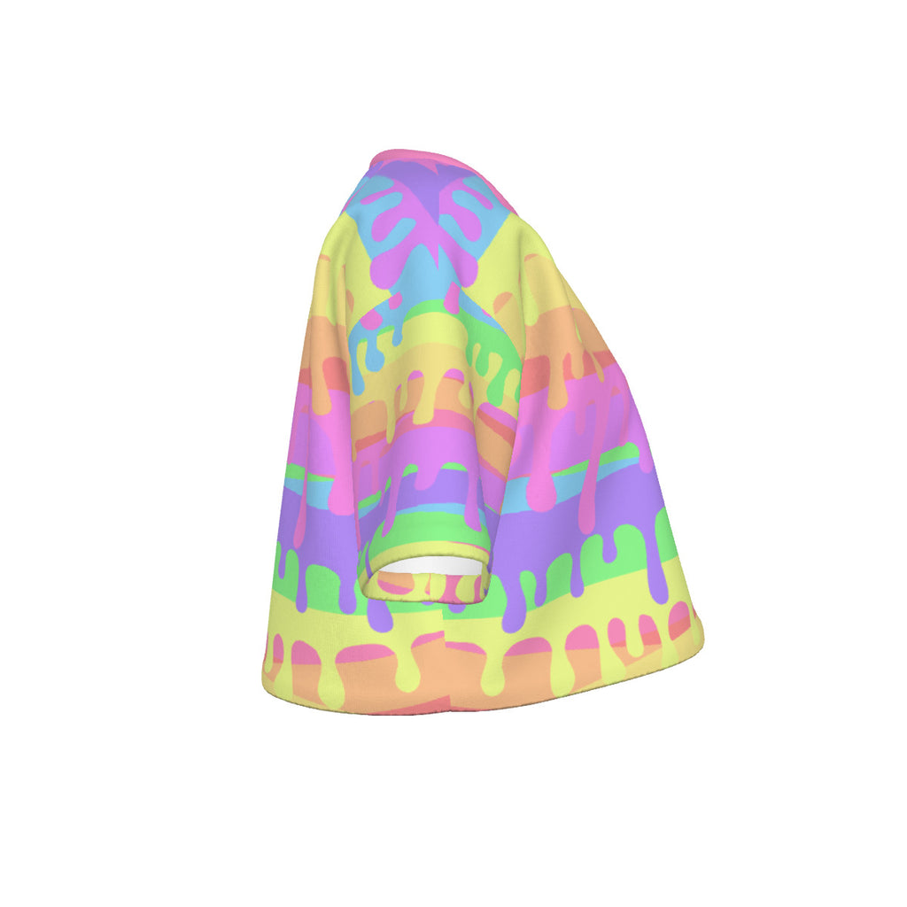 Pastel Dripping Cropped Tshirt