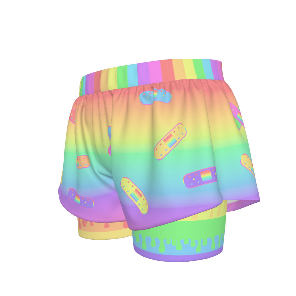 Pastel Band-Aids Double Shorts