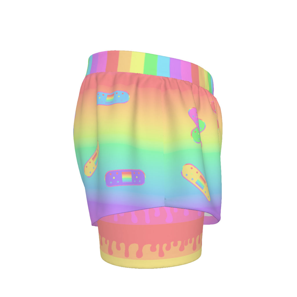 Pastel Band-Aids Double Shorts