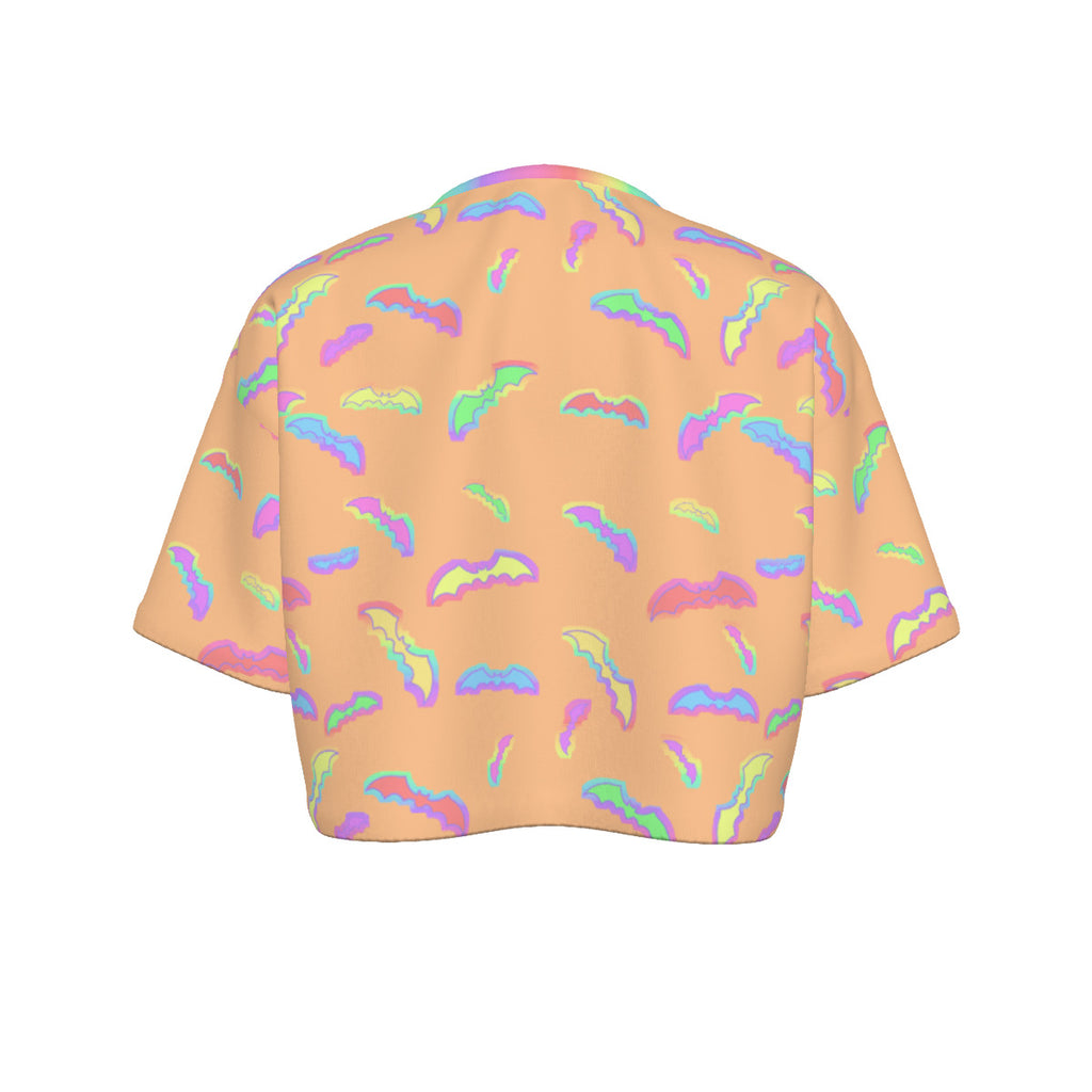 Pastel DECO-Pumpkin Cropped Tshirt