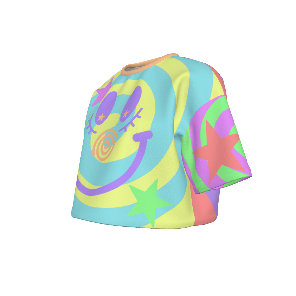 Pastel Clowny Cropped Tshirt