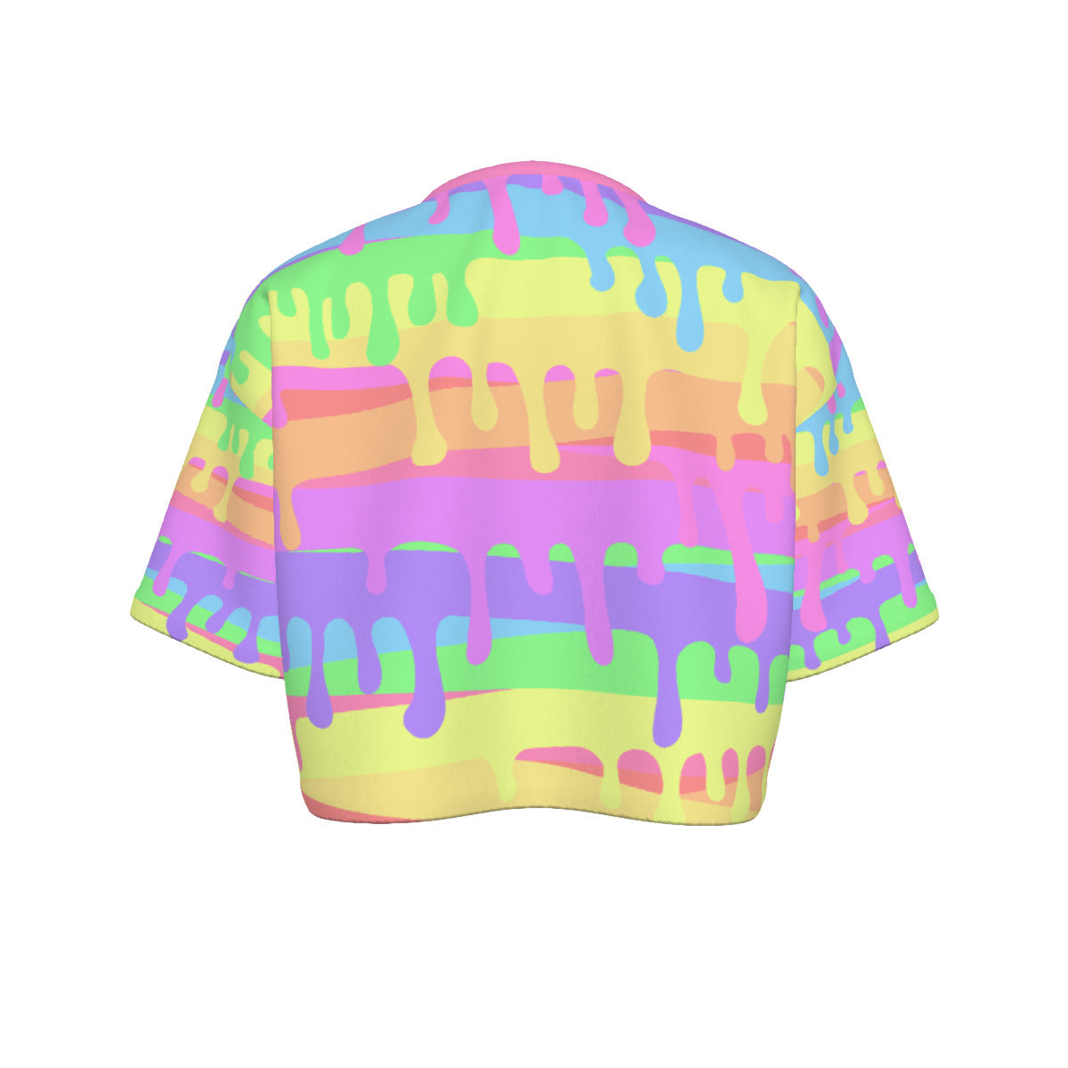 Pastel Dripping Cropped Tshirt