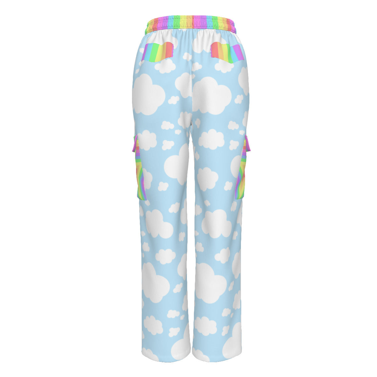 Pastel Cloudy Rainbow Cargo Pants