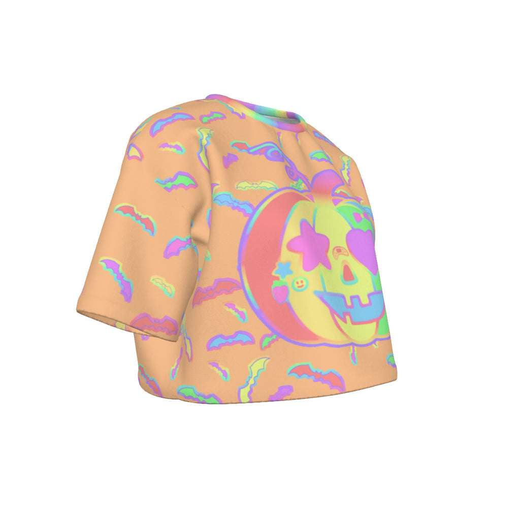 Pastel DECO-Pumpkin Cropped Tshirt