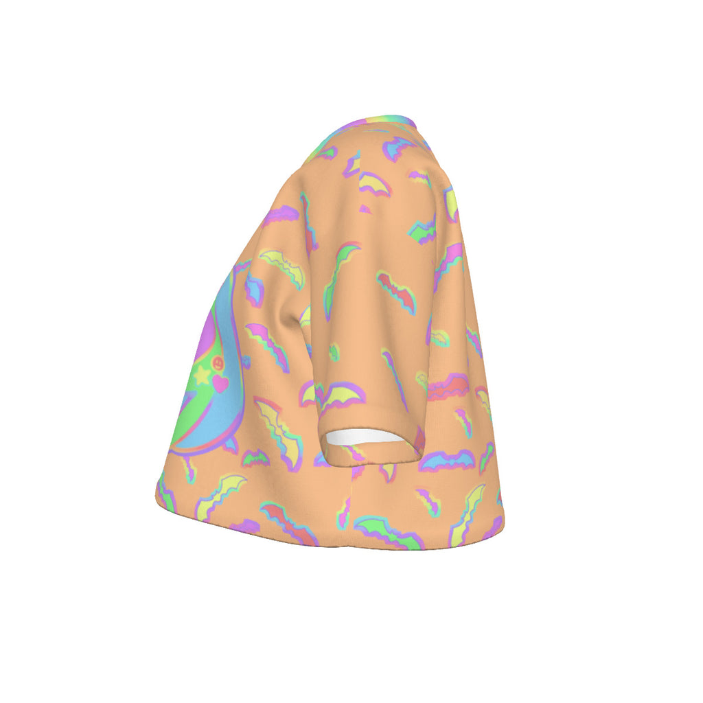 Pastel DECO-Pumpkin Cropped Tshirt