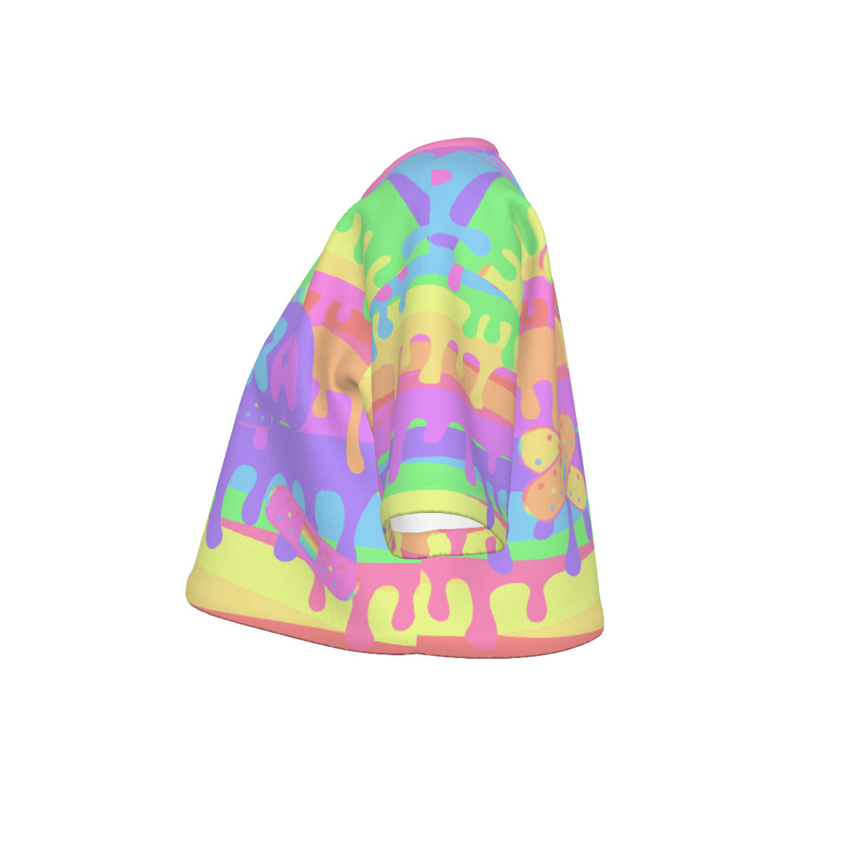 Pastel Bloody Rainbow Cropped Tshirt