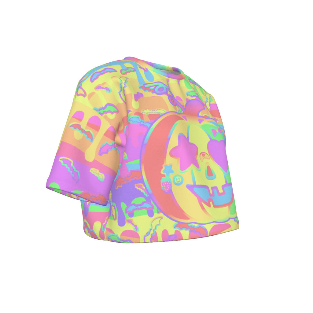 Pastel Halloween Cropped T-shirt