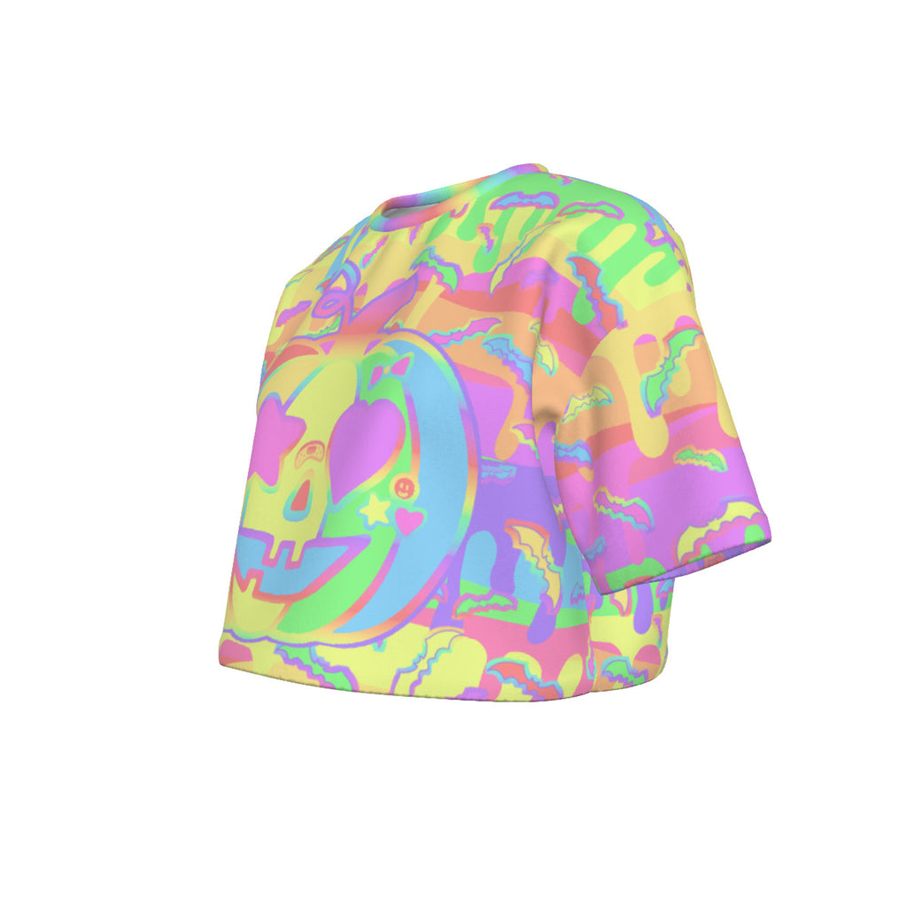 Pastel Halloween Cropped T-shirt
