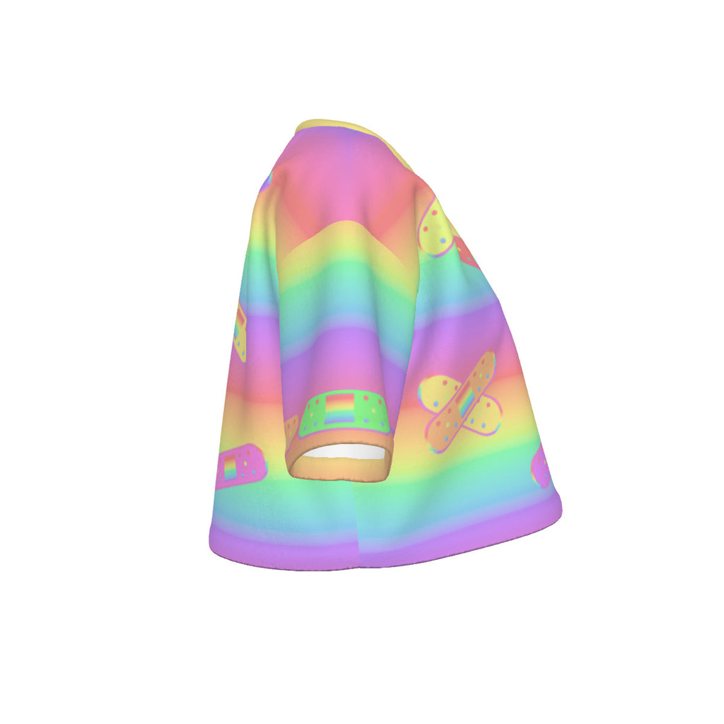 Pastel Band-Aids Cropped Tshirt