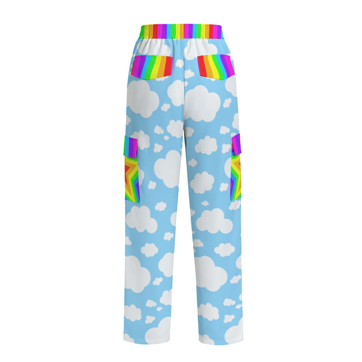 Cloudy Rainbow Cargo Pants