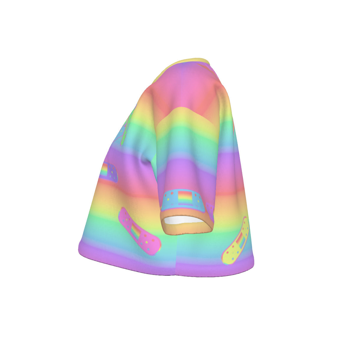 Pastel Band-Aids Cropped Tshirt