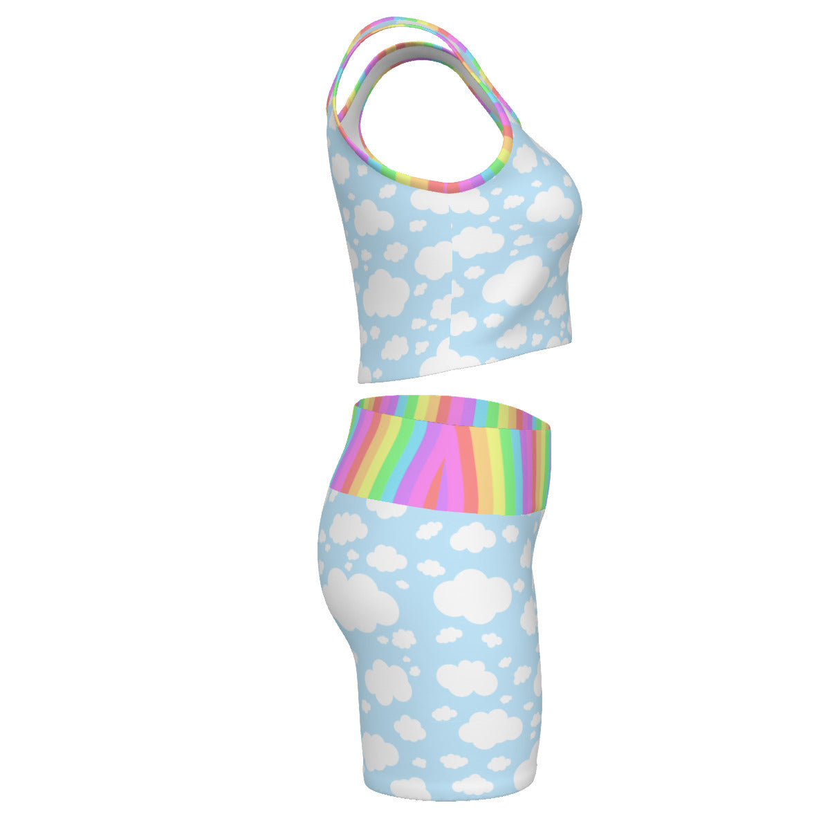 Pastel Cloudy Rainbow Safety Set