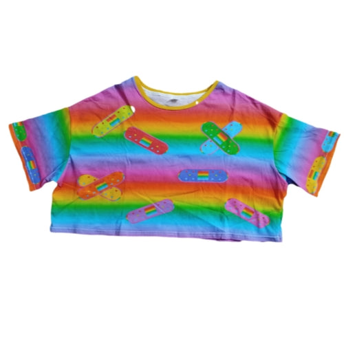 Band-Aids Cropped Tshirt