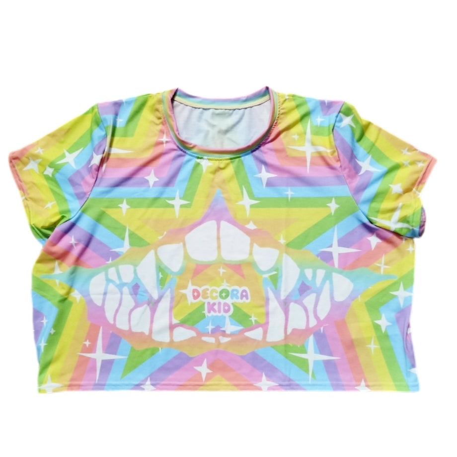Pastel Jaw Dropping Cropped T-shirt