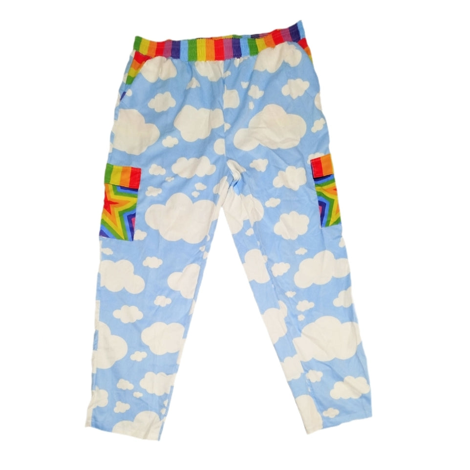 Cloudy Rainbow Cargo Pants